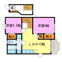 メゾングリシーヌの物件間取画像